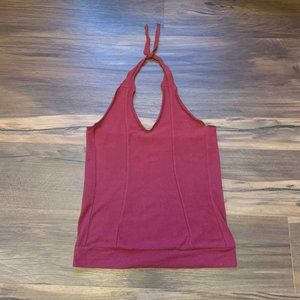 Harmonic Threads Faye Tank Maroon Halter Tank